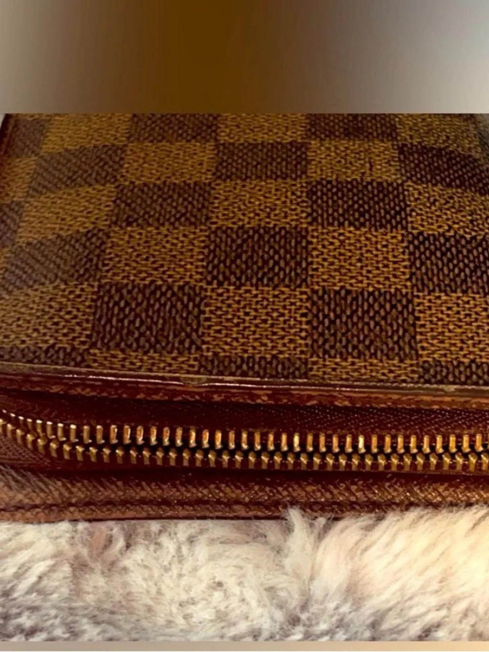 Louis Vuitton Brown Damier Ebene Zip Wallet - Picture 7 of 16